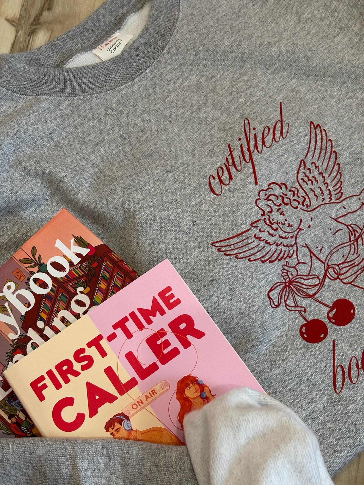 Certified Bookish Angel Crewneck