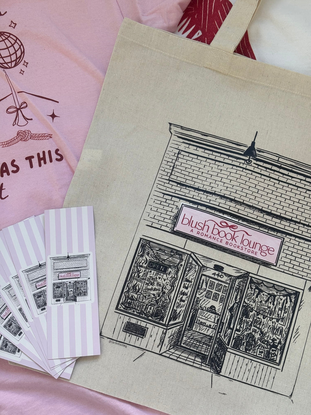 Blush Book Lounge Tote Bag