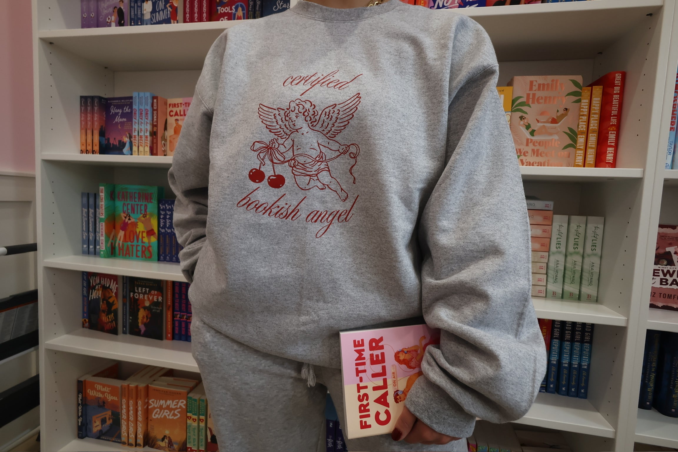 Certified Bookish Angel Crewneck